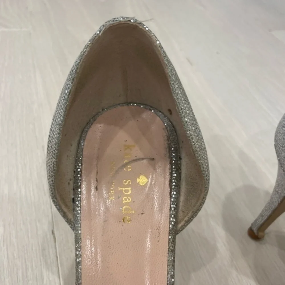 Kate Spade Glitter Sparkle Peep Toe Heel Size 11